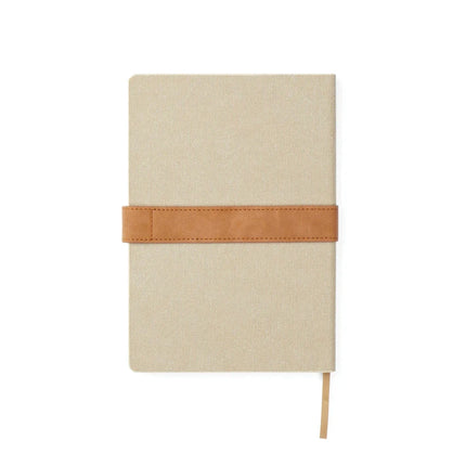 Bosler RCS Collection A5 Canvas Notebook With PU Band And Magnet Closure Premium 80 GSM Recycled Paper - hospitality