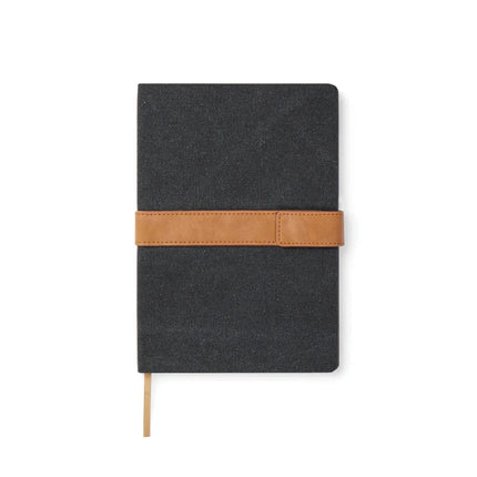 Bosler RCS Collection A5 Canvas Notebook With PU Band And Magnet Closure Premium 80 GSM Recycled Paper - hospitality