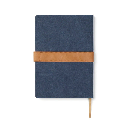 Bosler RCS Collection A5 Canvas Notebook With PU Band And Magnet Closure Premium 80 GSM Recycled Paper - hospitality