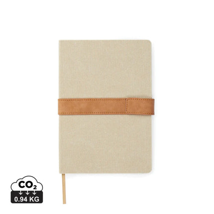 Bosler RCS Collection A5 Canvas Notebook With PU Band And Magnet Closure Premium 80 GSM Recycled Paper – part of the Market Day kit