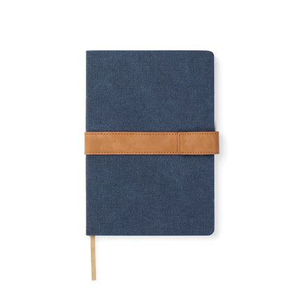 Bosler RCS Collection A5 Canvas Notebook With PU Band And Magnet Closure Premium 80 GSM Recycled Paper - hospitality