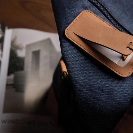 Bosler RCS Luggage Tag In Premium Leather With Discreet Address Label From Signature Collection - hospitality