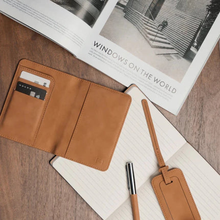 Bosler RCS RFID Passport Cover Calfskin Handstitched - hospitality