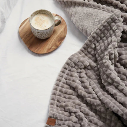 Branso Collection GRS Recycled Polyester Pet Blanket Refined Craftsmanship OEKO TEX Certification - hospitality