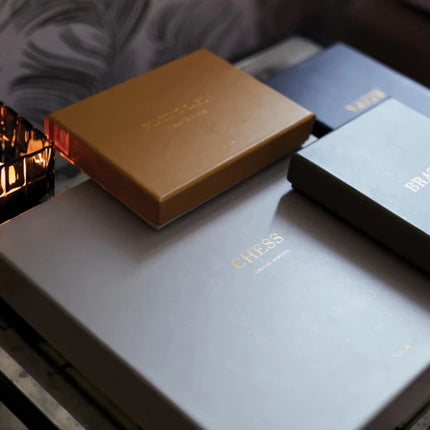Bratzy Collection Yatzy Luxe Set With Golden Dice And Pencil In An Elegantly Crafted Box - hospitality