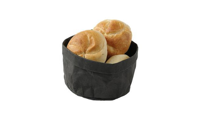 Bread bag / basket, black, 170x(H)150 mm - hospitality