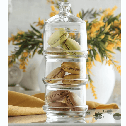 Brighton glass container with cover 285 ml, LAV - hospitality