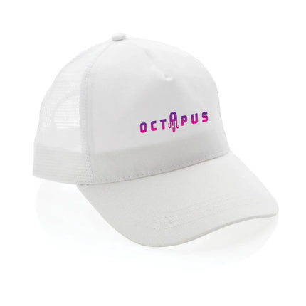 Brushed rcotton 5 panel trucker cap 190gr - hospitality