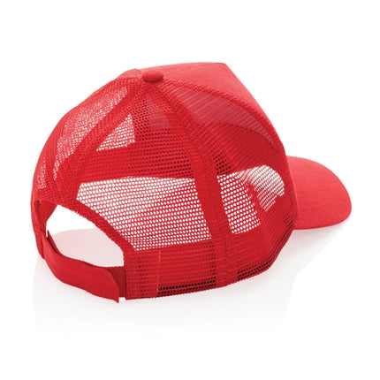 Brushed rcotton 5 panel trucker cap 190gr - hospitality