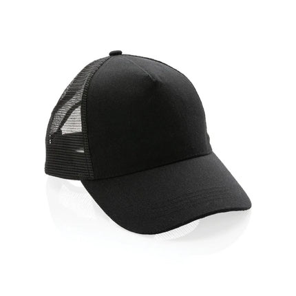 Brushed rcotton 5 panel trucker cap 190gr - hospitality