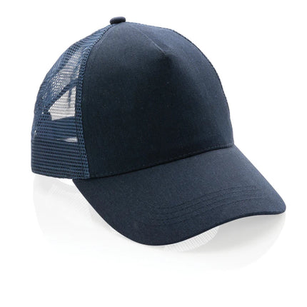Brushed rcotton 5 panel trucker cap 190gr - hospitality