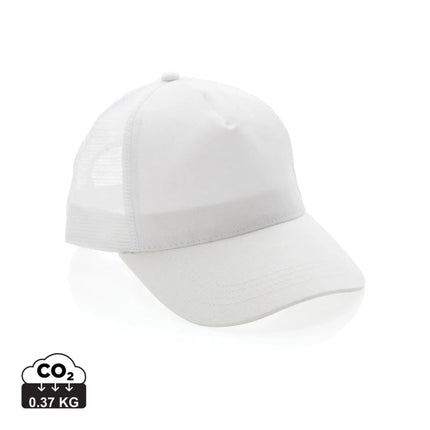 Brushed rcotton 5 panel trucker cap 190gr - hospitality