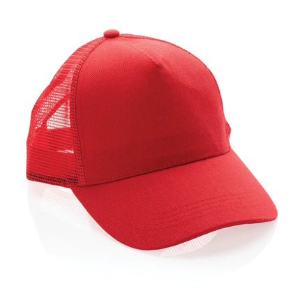 Brushed rcotton 5 panel trucker cap 190gr - hospitality