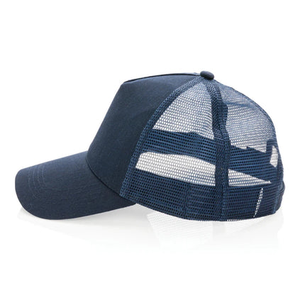 Brushed rcotton 5 panel trucker cap 190gr - hospitality