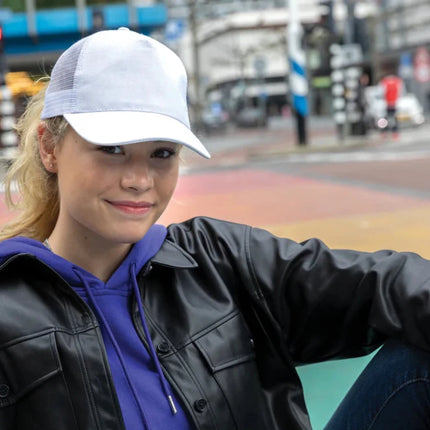 Brushed rcotton 5 panel trucker cap 190gr - hospitality
