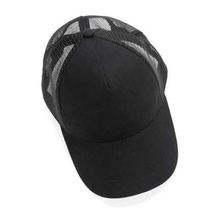 Brushed rcotton 5 panel trucker cap 190gr - hospitality