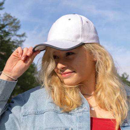 Brushed rcotton 6 panel contrast cap 280gr - hospitality