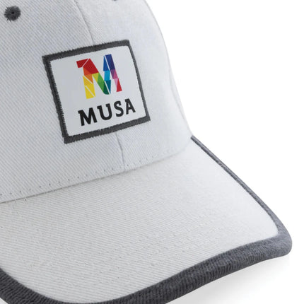 Brushed rcotton 6 panel contrast cap 280gr - hospitality