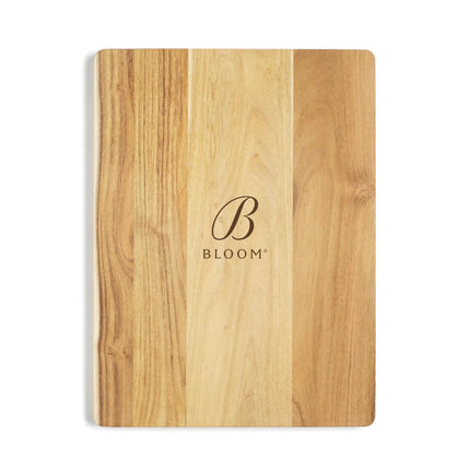 Buscot Collection FSC Teak Handcrafted Utility Cutting Board With Juice Groove And Tablet Stand - hospitality