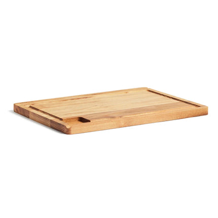 Buscot Collection FSC Teak Handcrafted Utility Cutting Board With Juice Groove And Tablet Stand - hospitality