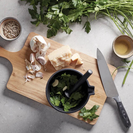 Buscot Collection Handcrafted FSC Teak Rectangular Serving Board for Cutting and Serving - hospitality