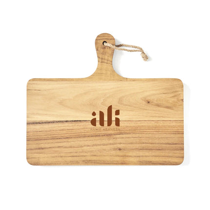 Buscot FSC Teak Horizontal Serving Board With Handle - hospitality