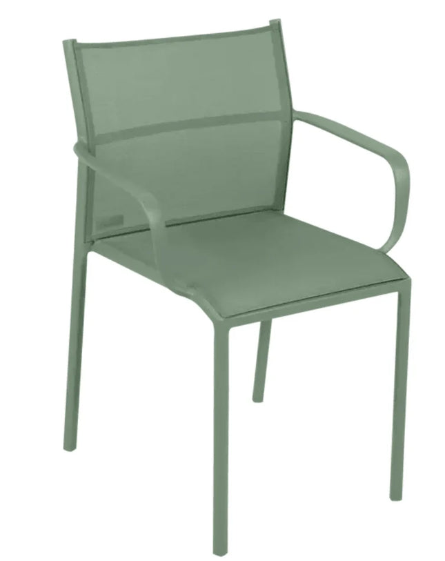 Fermob Cadiz outdoor armchair with aluminum frame and technical fabric