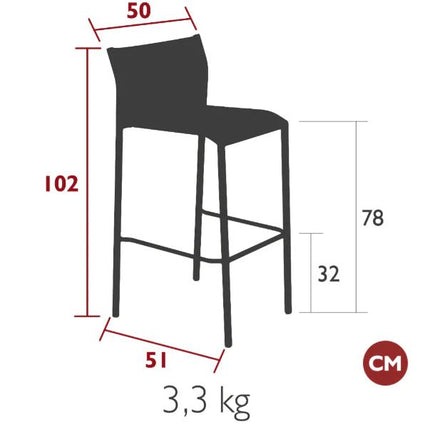 Cadiz Bar Chair - hospitality