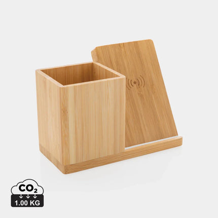 Calgary bamboo 10W wireless charger - hospitality
