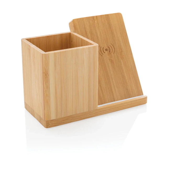 Calgary bamboo 10W wireless charger - hospitality