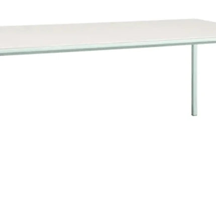 Fermob Calvi Aeris mineral dining table with black cherry finish