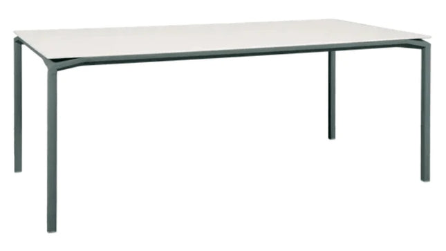 featuring a sleek storm gray tabletop for indoor or outdoor use.Dining Table Eight Seater24575186872599Storm Grey
