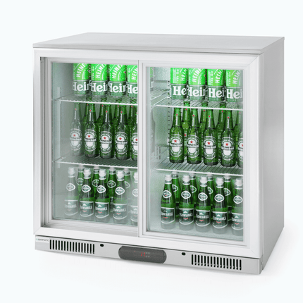 CANDOUR bar cooler 188L with sliding door, 900x520x(H)835mm - hospitality