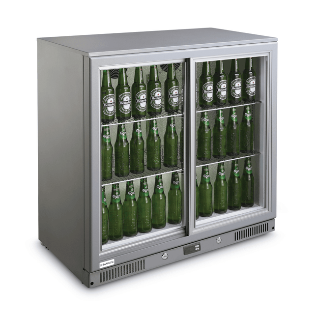 CANDOUR bar cooler 188L with sliding door, 900x520x(H)835mm - hospitality