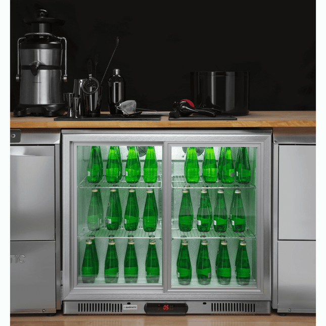 CANDOUR bar cooler 188L with sliding door, 900x520x(H)835mm - hospitality
