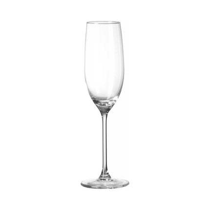 Cantare Flute Glass 210ml - Elegant Slim Stem With Laser Cut Edge Enhancing Taste And Comfort - hospitality