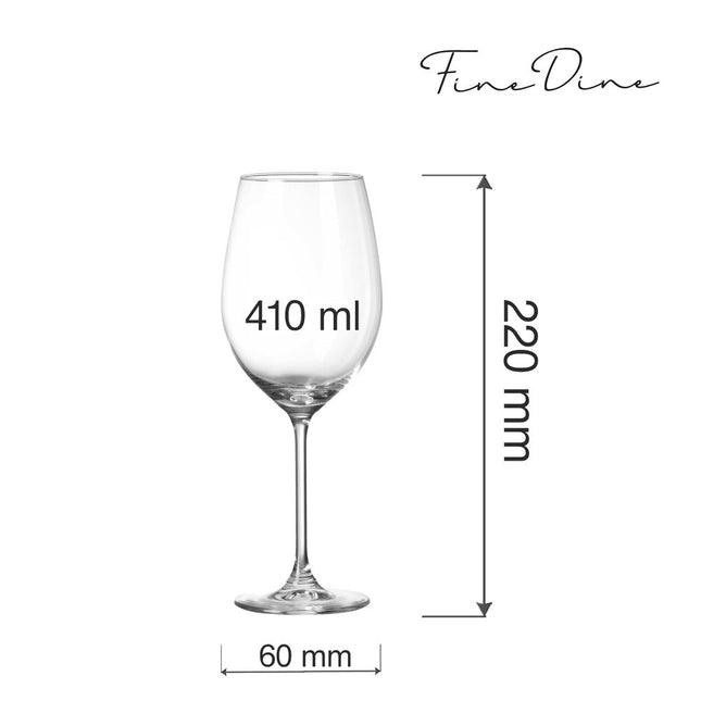Cantare Wine Glass - Elegant Thin Stem With Laser Cut Edge Enhancing Taste And Comfort - hospitality