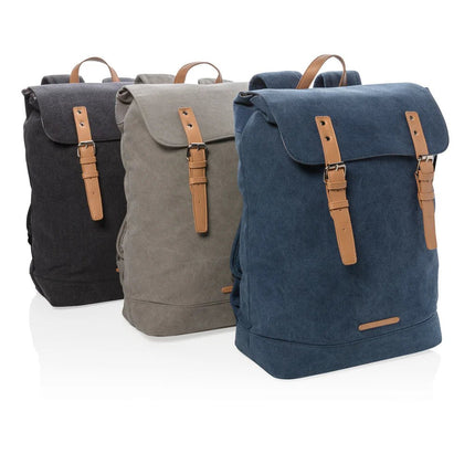 Canvas laptop backpack PVC free - hospitality