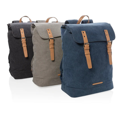 Canvas laptop backpack PVC free - hospitality