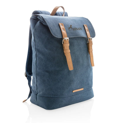 Canvas laptop backpack PVC free - hospitality