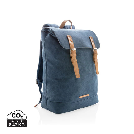 Canvas laptop backpack PVC free - hospitality