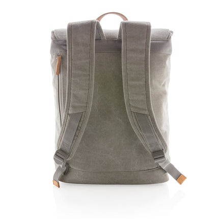 Canvas laptop backpack PVC free - hospitality