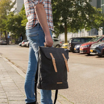 Canvas laptop backpack PVC free - hospitality