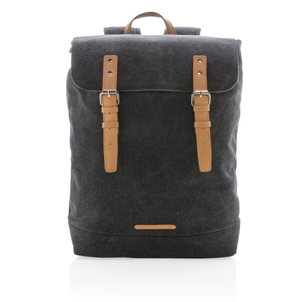 Canvas laptop backpack PVC free - hospitality