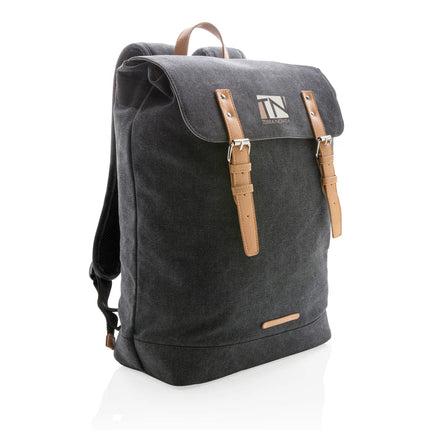 Canvas laptop backpack PVC free - hospitality