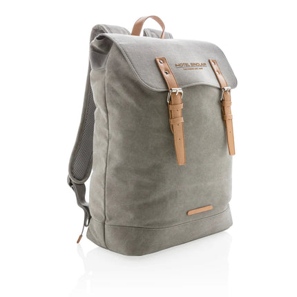 Canvas laptop backpack PVC free - hospitality