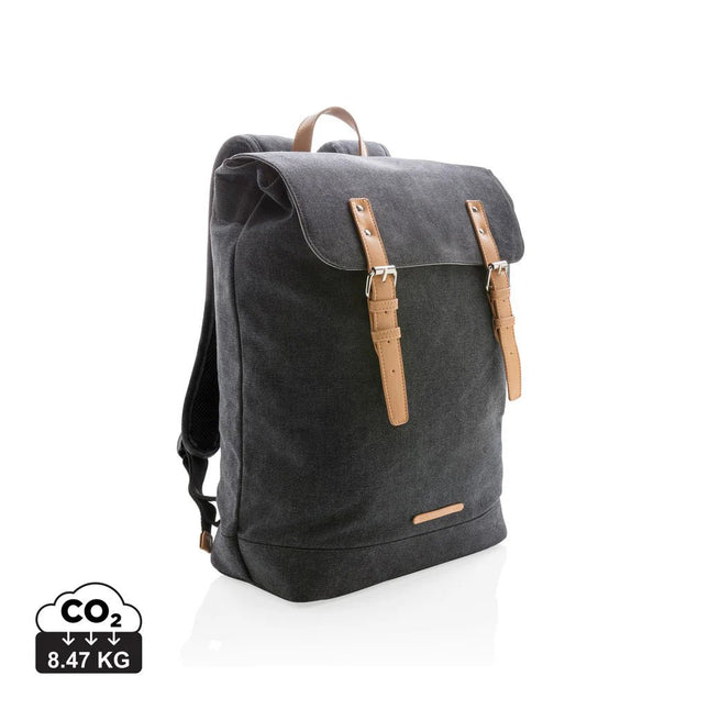 Canvas laptop backpack PVC free - hospitality
