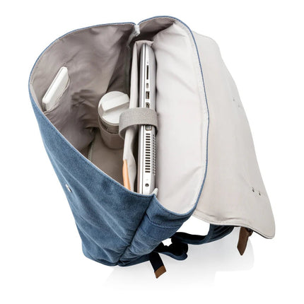Canvas laptop backpack PVC free - hospitality