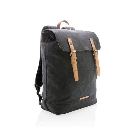 Canvas laptop backpack PVC free - hospitality