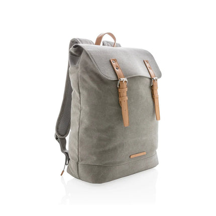 Canvas laptop backpack PVC free - hospitality